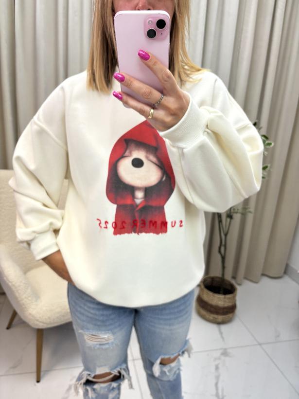 Bluza czerwony kapturek