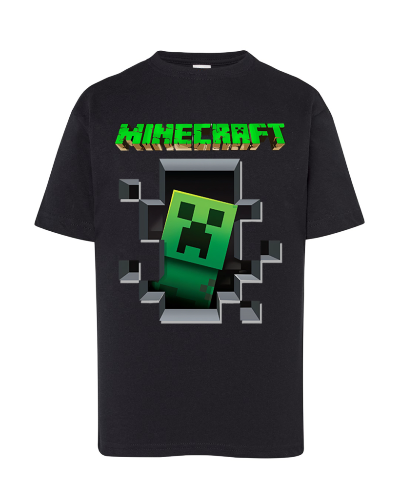ZA T-shirt CZARNY - MINECRAFT CRIPER