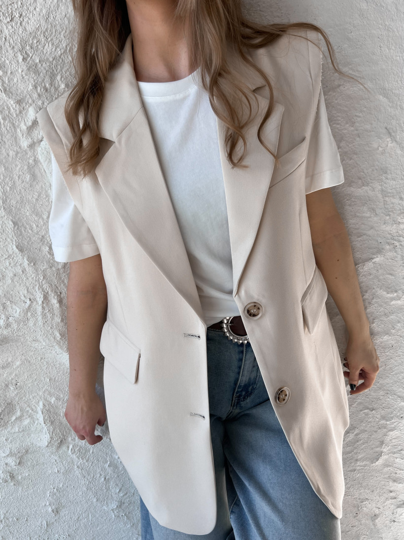 KAMIZELKA GARNITUROWA OVERSIZE