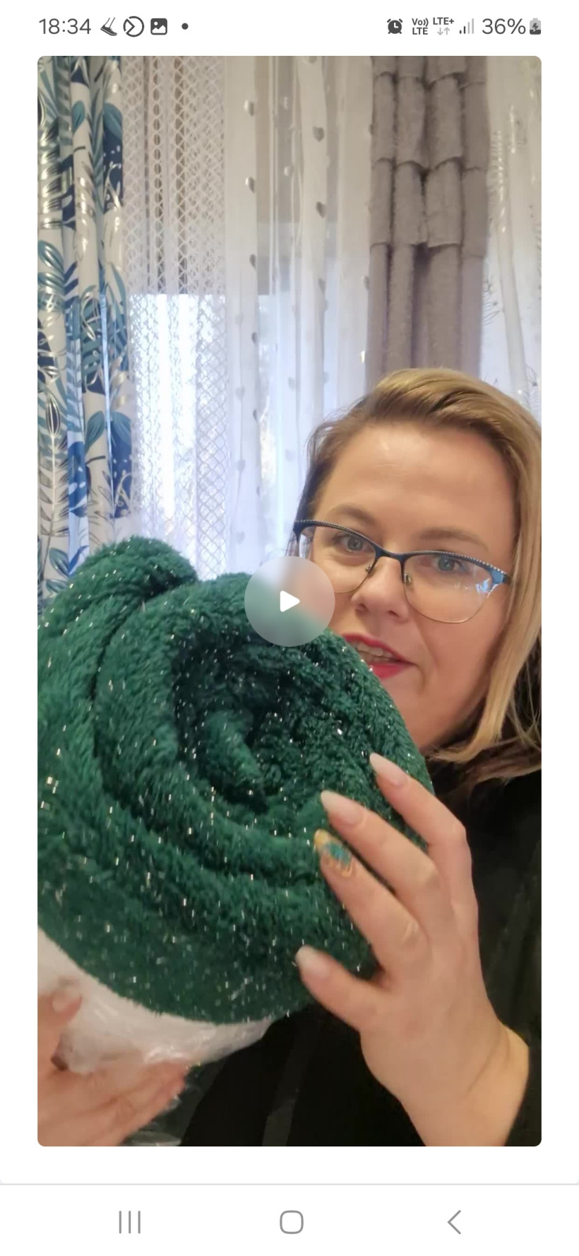 Koc blink blink butelkowa zieleń 150x200cm