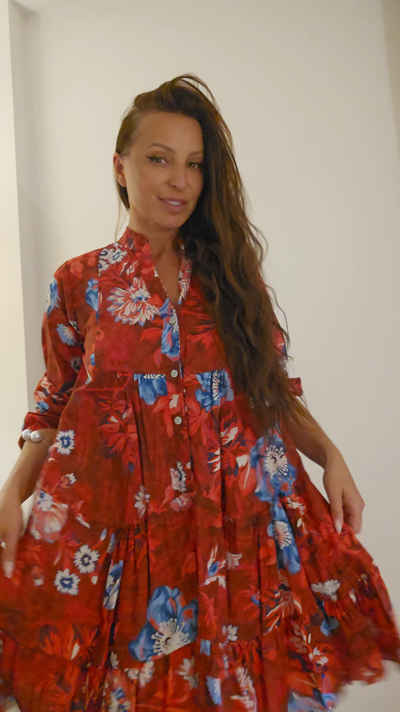 Sukienka Mona czerwona 