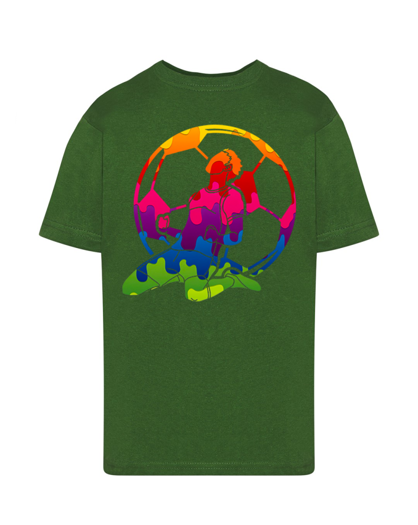 ZA T-shirt BUTELKOWA ZIELEŃ -  Piłka i piłkarz