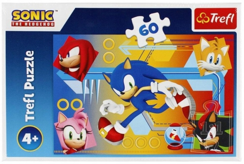 PUZZLE 60 SONIC W AKCJI TREFL