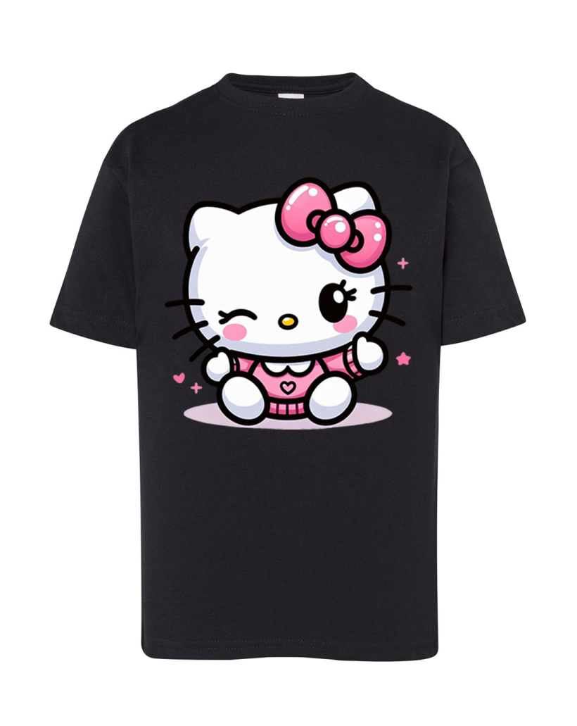 ZA T-shirt CZARNY -  hello kitty