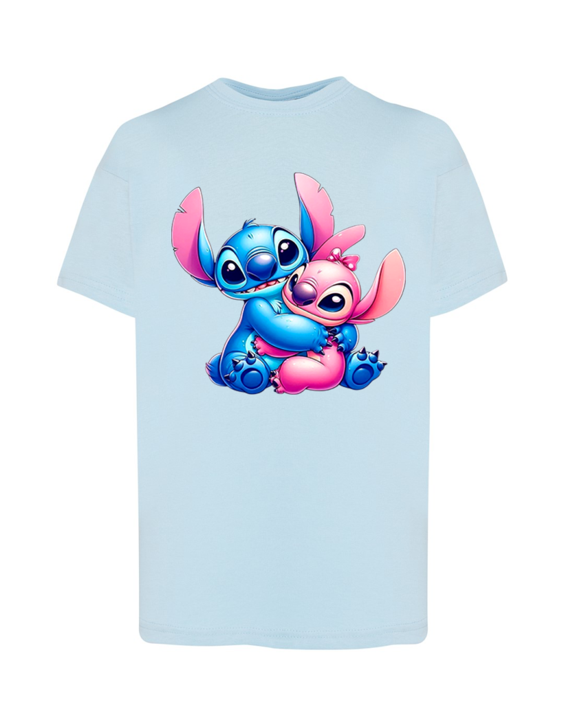 ZA T-shirt BŁĘKIT - Stich i ANGEL