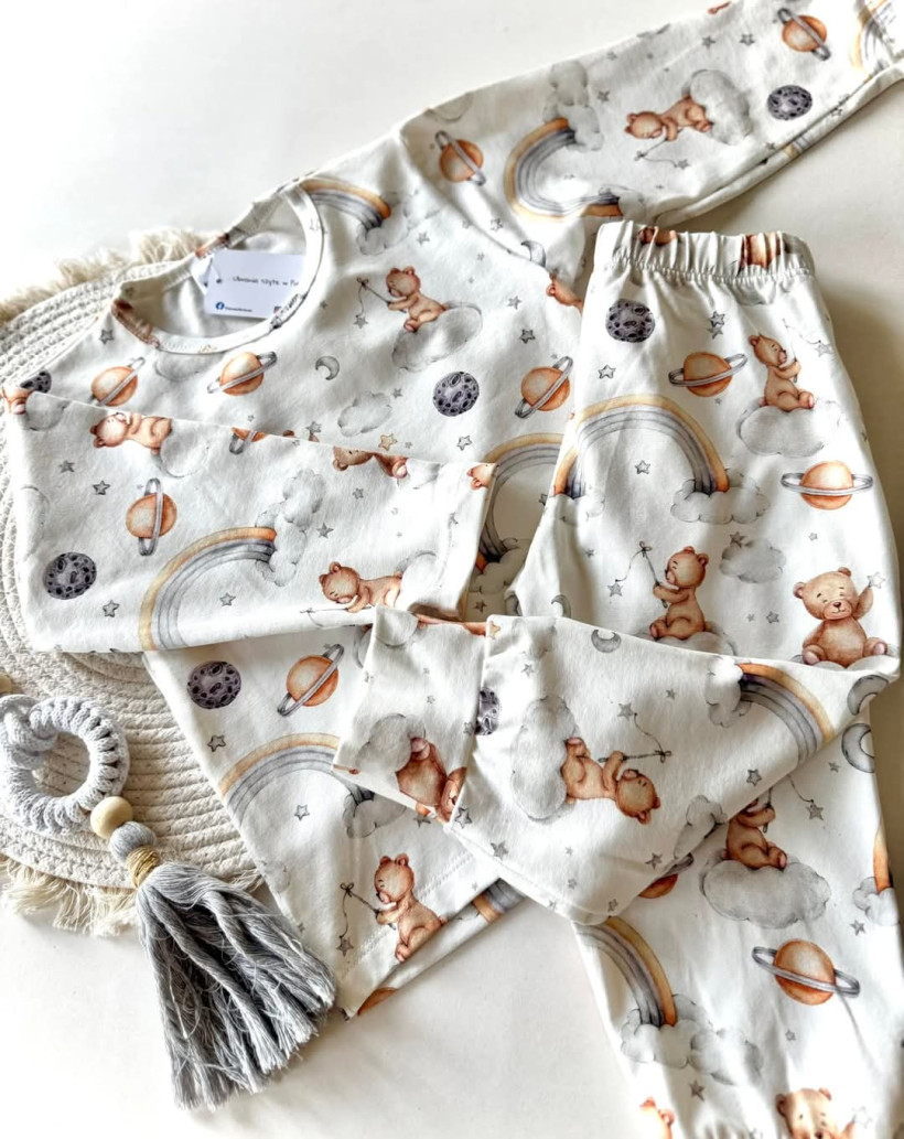 PIŻAMA MISIE DŁUGI RĘKAW KLAWO 