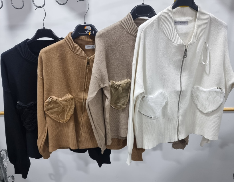 Camisola corações bolso - selmo 313