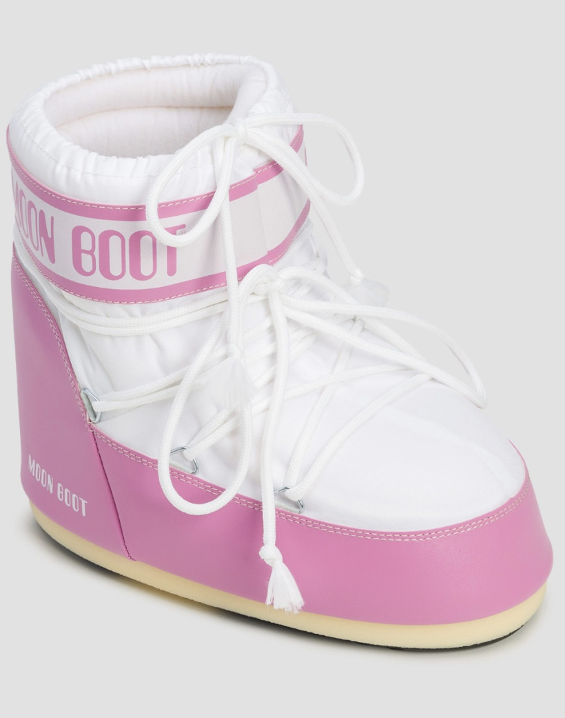 Buty Moon Boot Icon Low Nylon biało-różowe 39/41