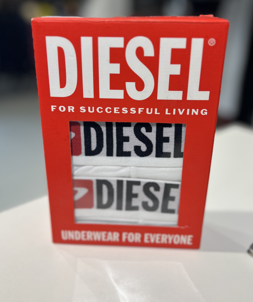 Bokserki Diesel białe XXL