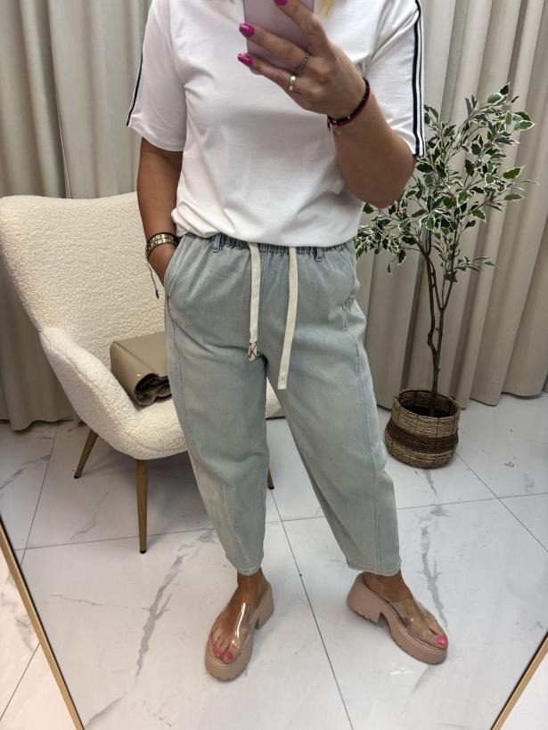 Spodnie balloon na gumce miękkie