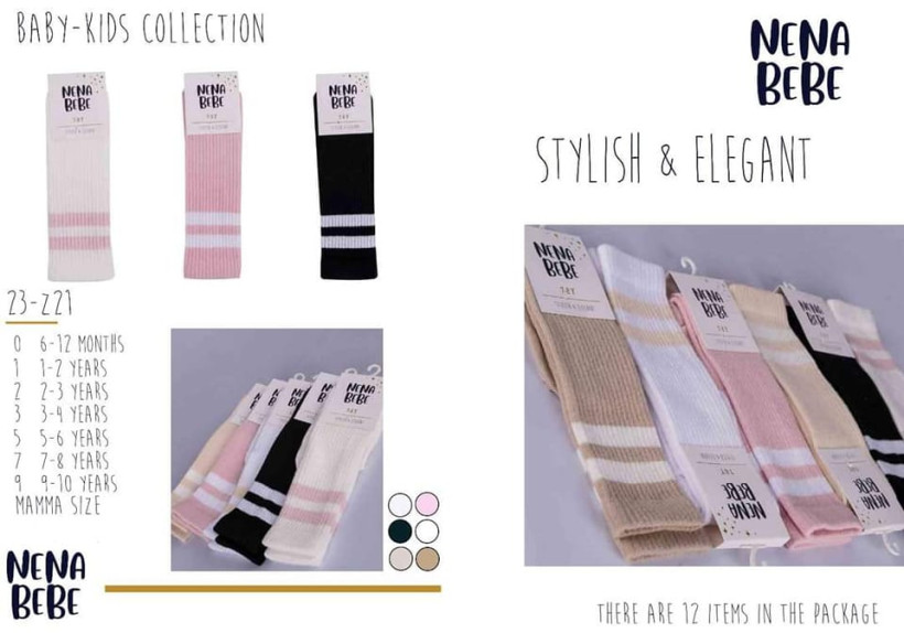 Podkolanówki sport paski Nena Bebe MAMA
