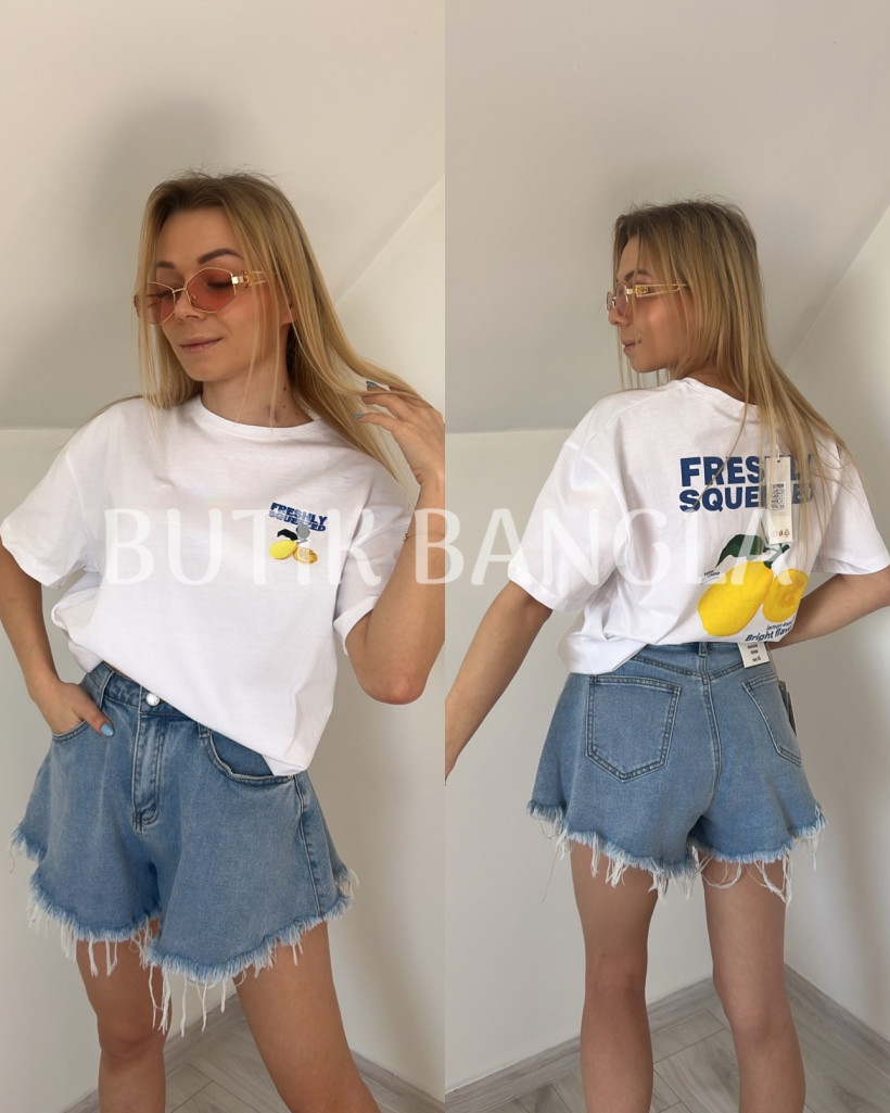 T-shirt tył cytryna R61909