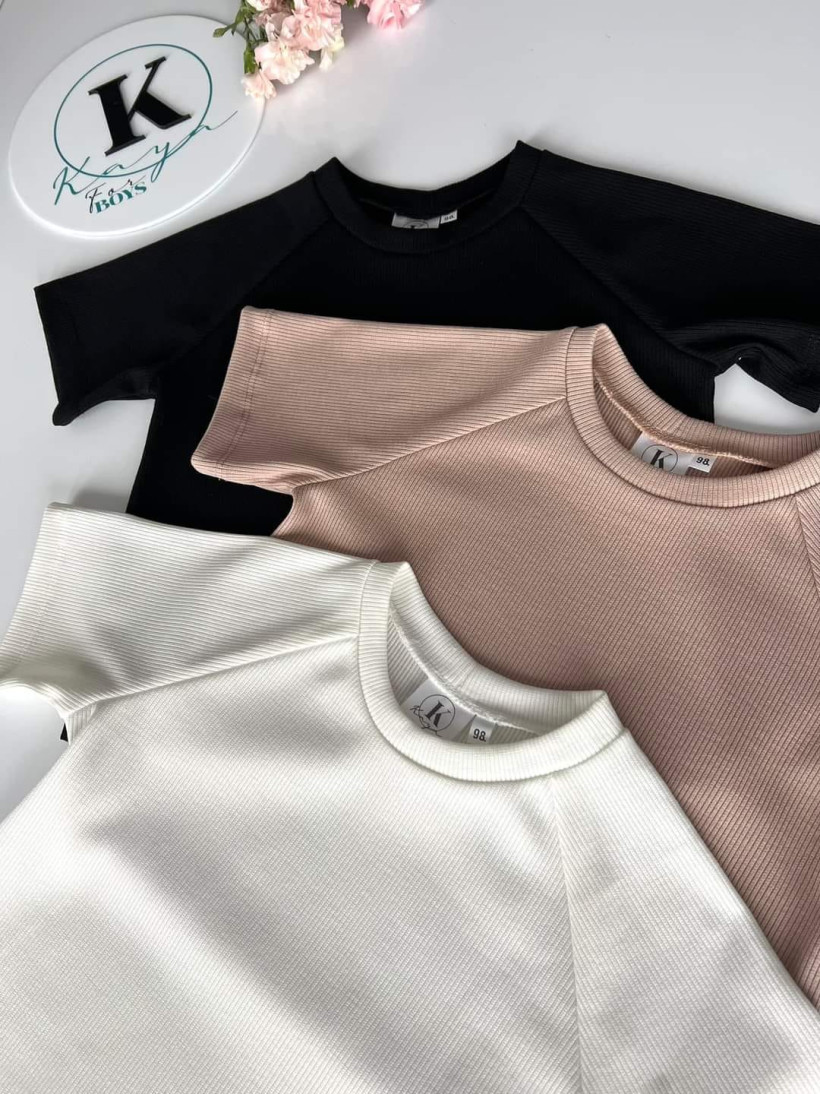 Bluzka oversize prążekbeż chłopiec