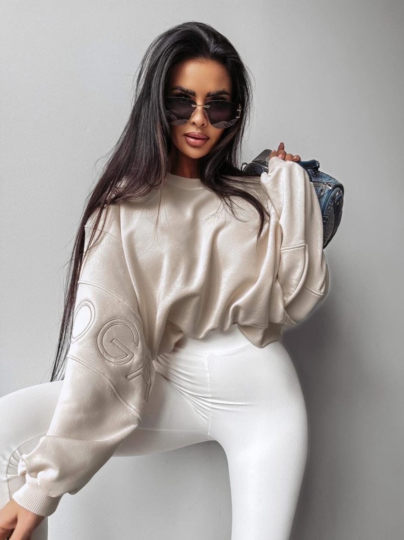 ▪️Bluza damska ,,MARKAZ” Beż wyprzedaż 