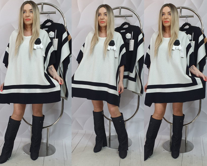 SWETER PONCZO VELINDA 06571 RB32