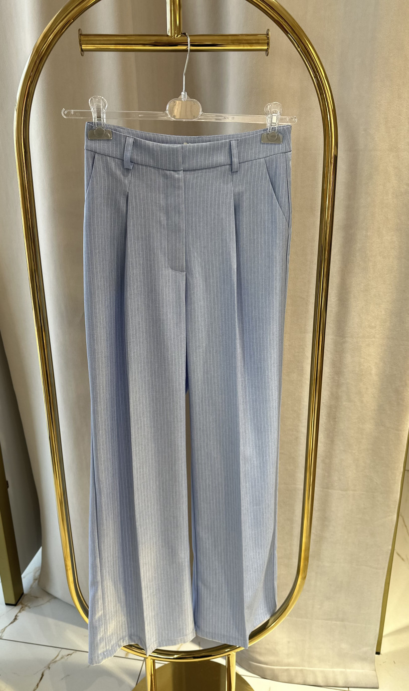 LM SPODNIE PASKI BŁĘKITNE