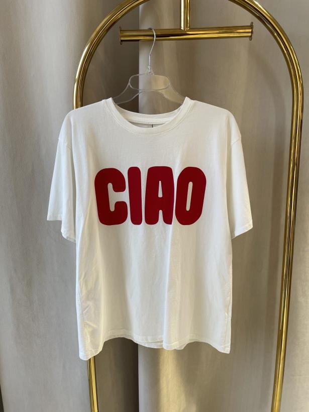 MOOIJ TSHIT BIAŁY CIAO