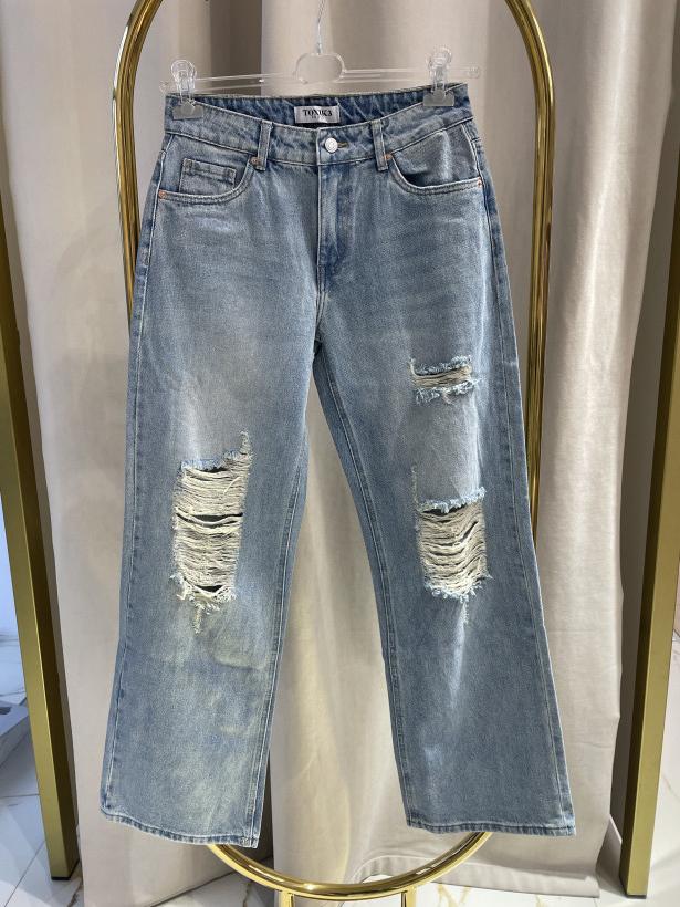 TOXIC SPODNIE JEANS DZIURY L21422