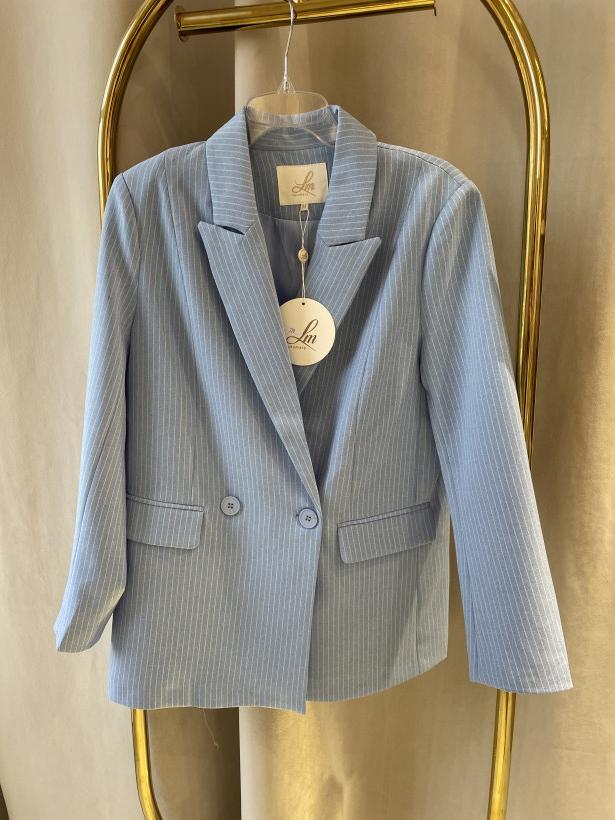 LM ŻAKIET BŁEKIT PASKI