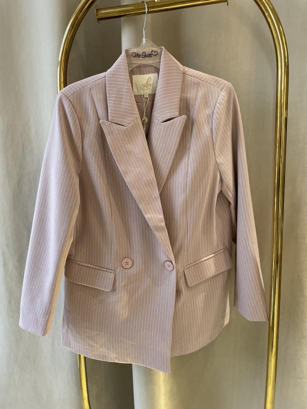 LM ŻAKIET RÓŻ PASKI