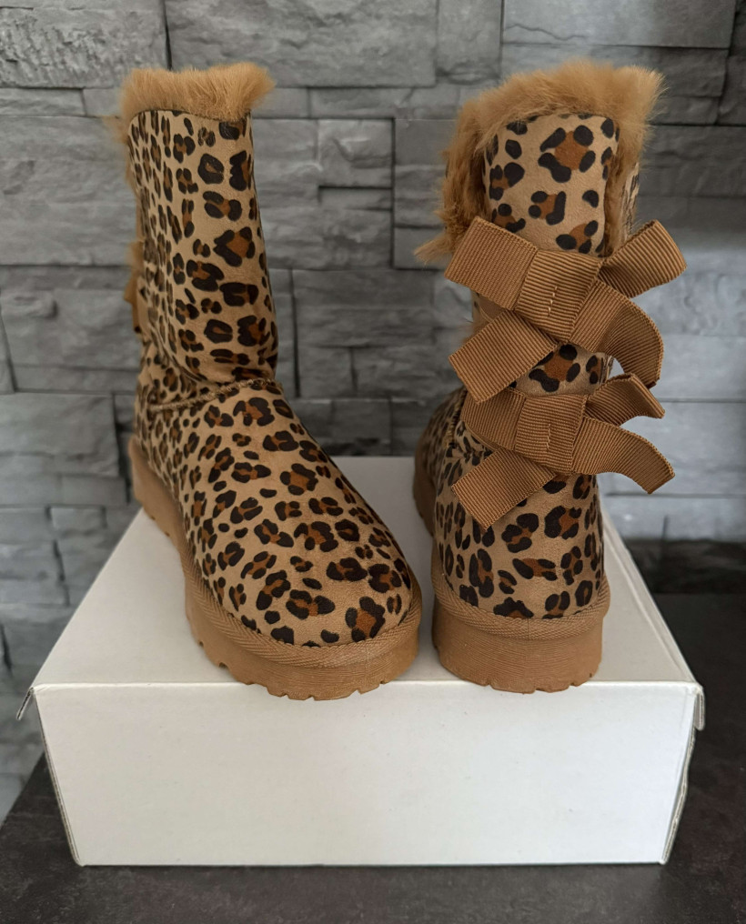 bottines leopard