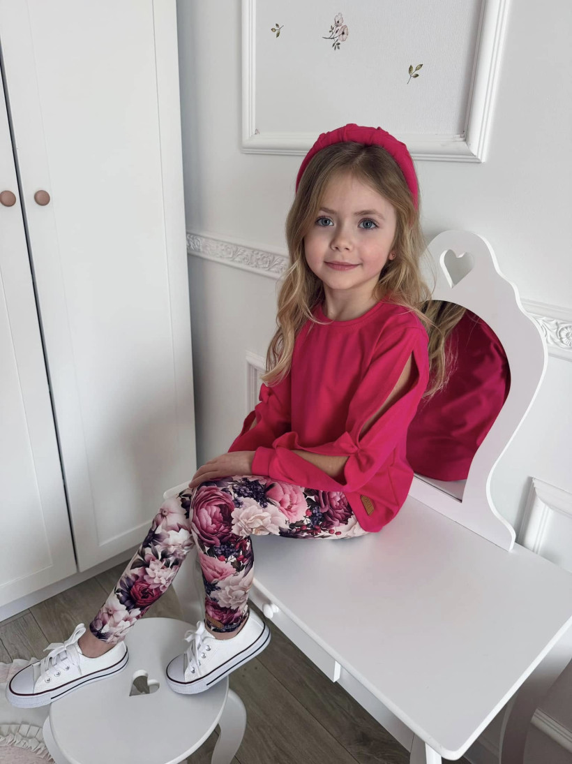 Bluzka z rozcięciem fuksja Zuzi