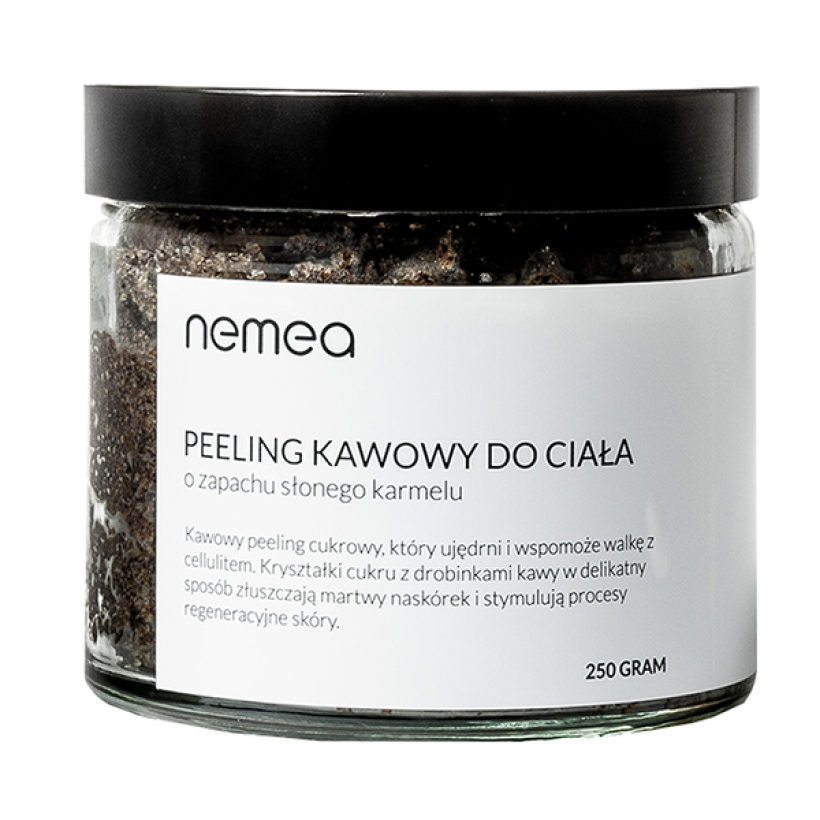 Hydrofilowy ujędrniający peeling kawowy słony karmel 250g