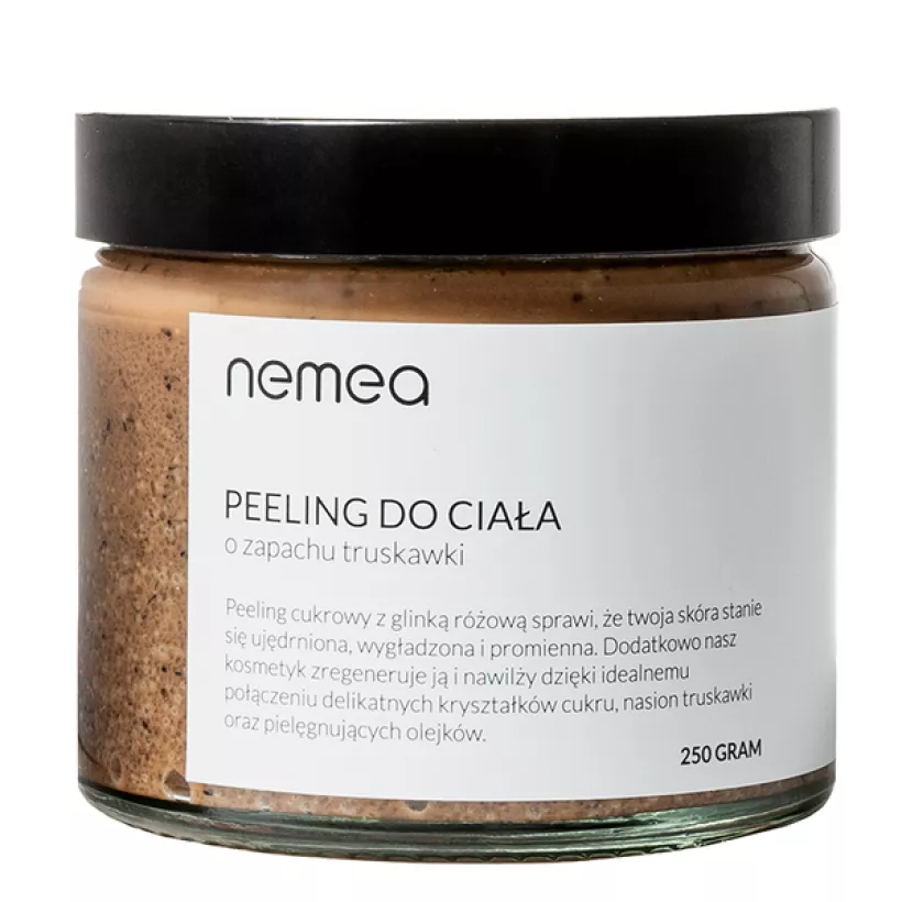 Nawilżający peeling cukrowy truskawka do ciała 250g