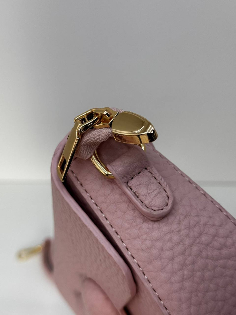 torebka mała z serduszkiem kolor różowy