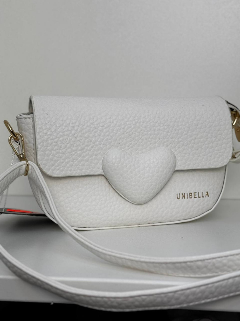 torebka mała z serduszkiem kolor smietankowy