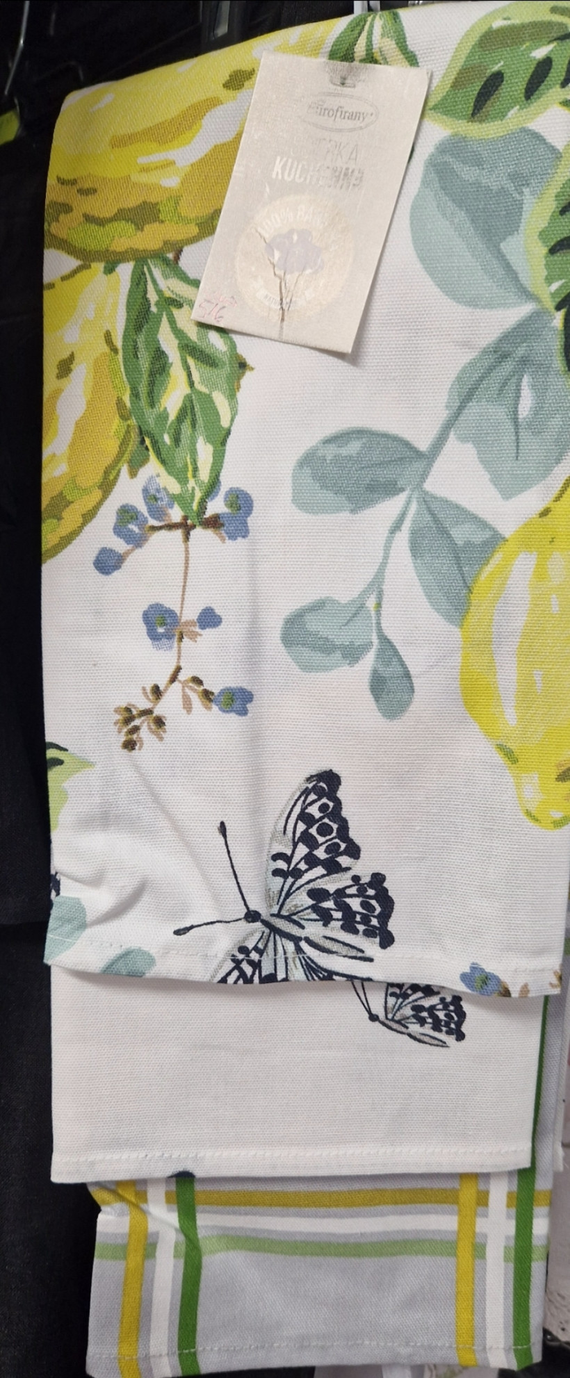 komplet sciereczki 3szt cytryna