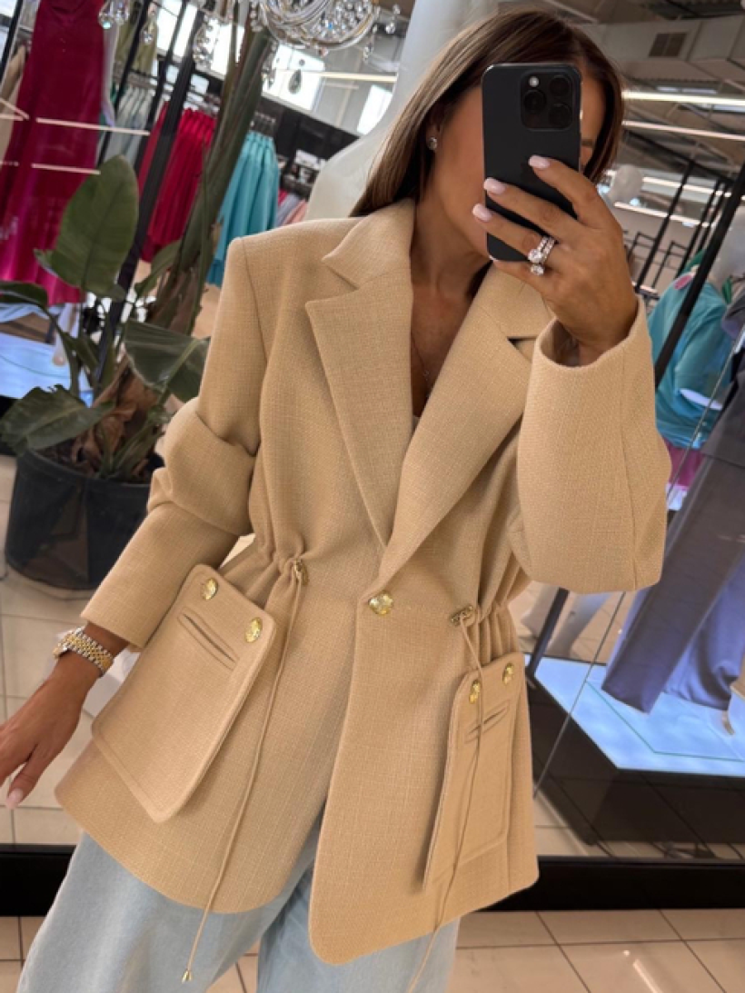 EM ŻAKIET BEŻ ROGER