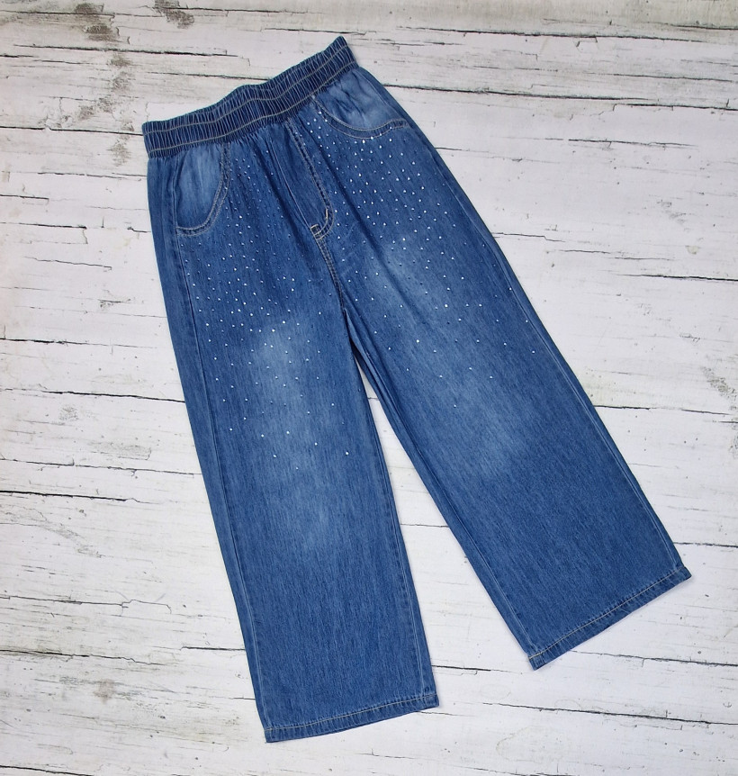 Spodnie jeans cyrkonie