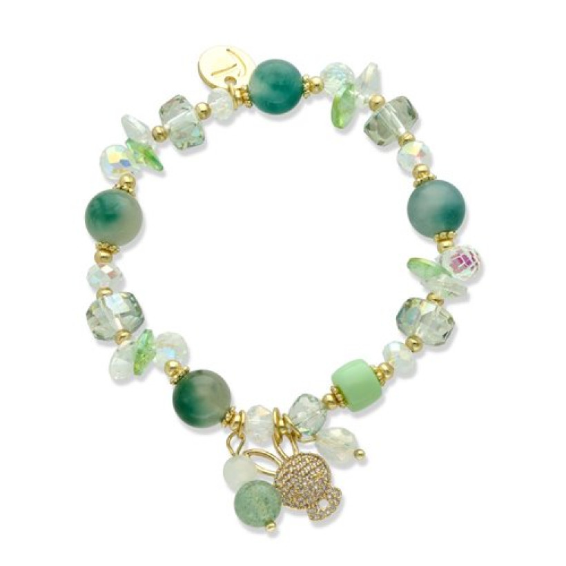 Bransoletka Swarovski Kamienie Miętowa B98331