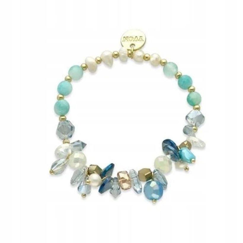 Bransoletka Swarovski Kamienie Turkusowo-Miętowa B98945
