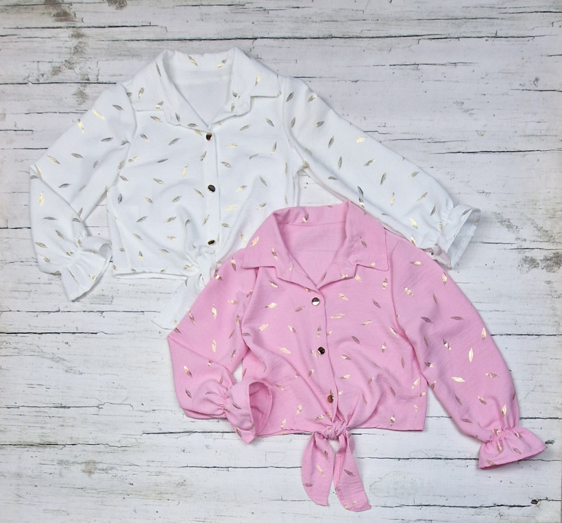 Koszula złote piórka