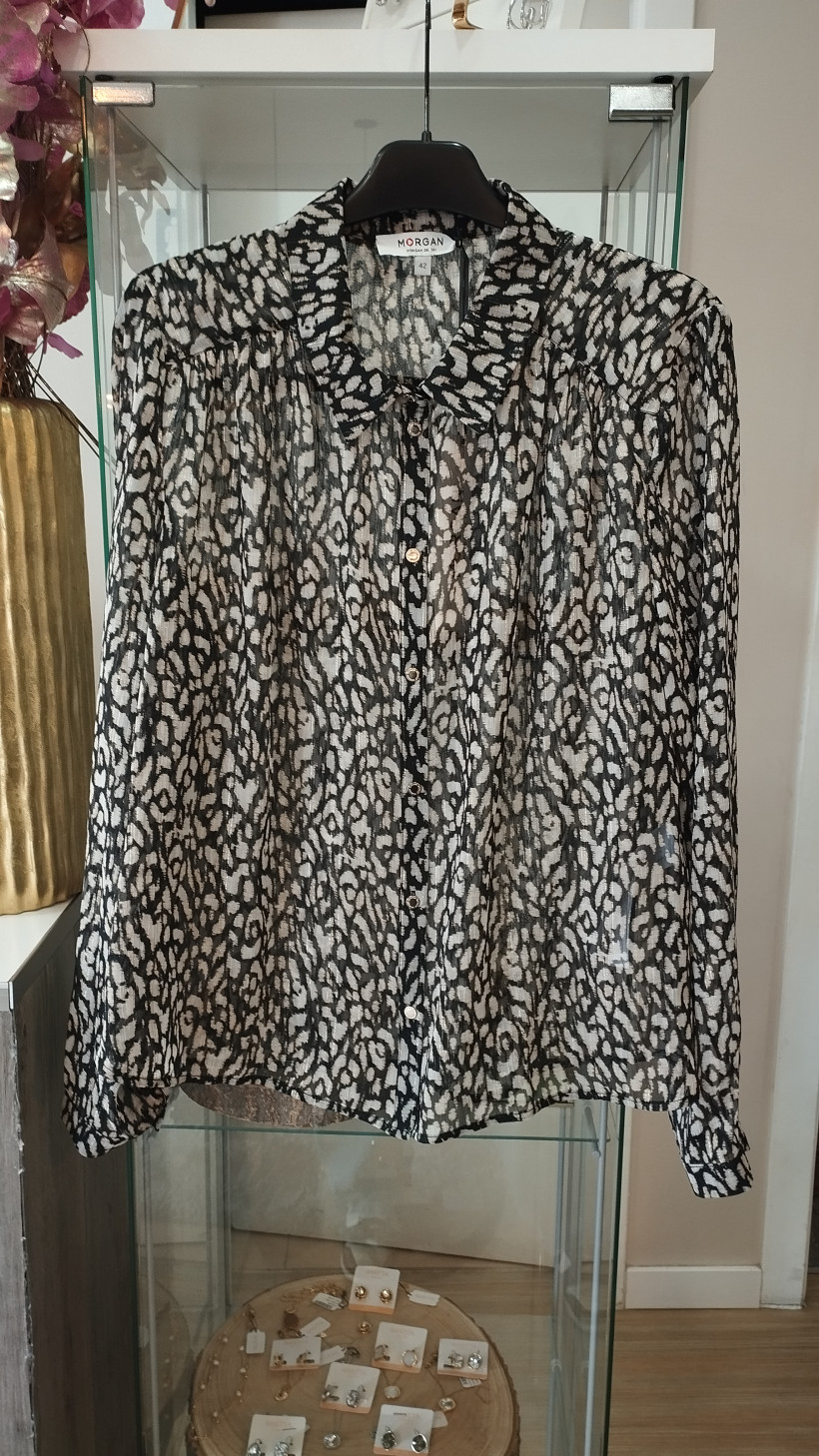 Camisola preta com bege