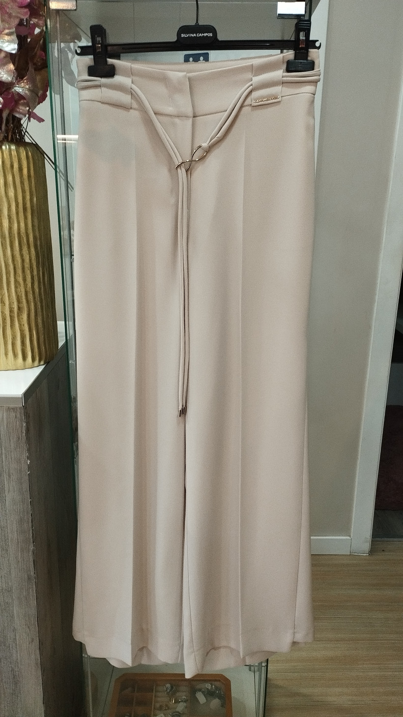 Calças creme pantalonas
