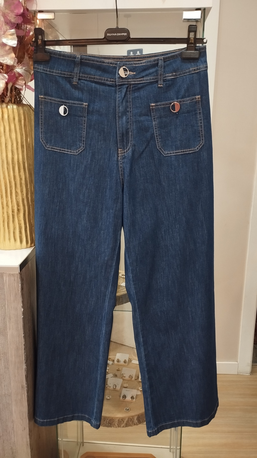 Calças de ganga pantalonas