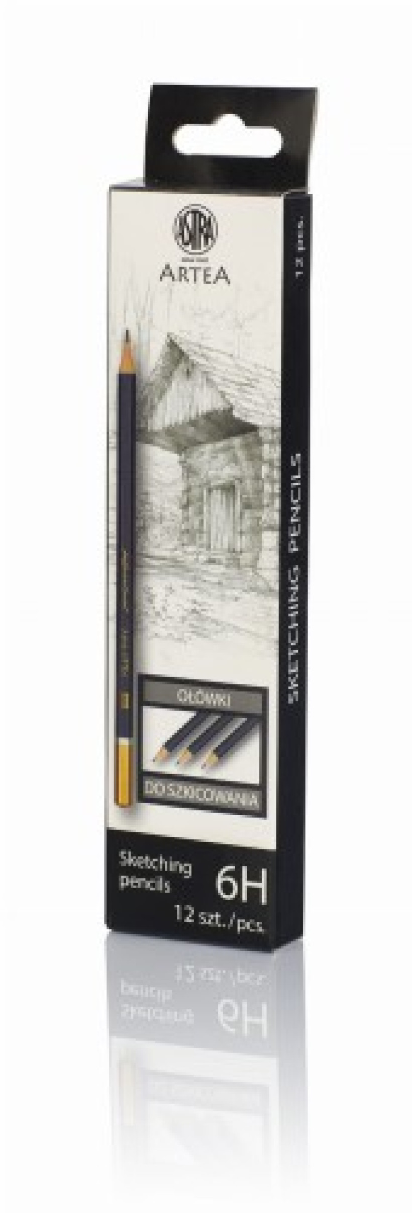 Ołówek do szkicowania 6H Astra Artea - box 12 sztuk.