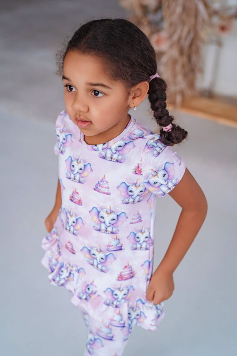 Tunika Słoniki na pudrze Nala