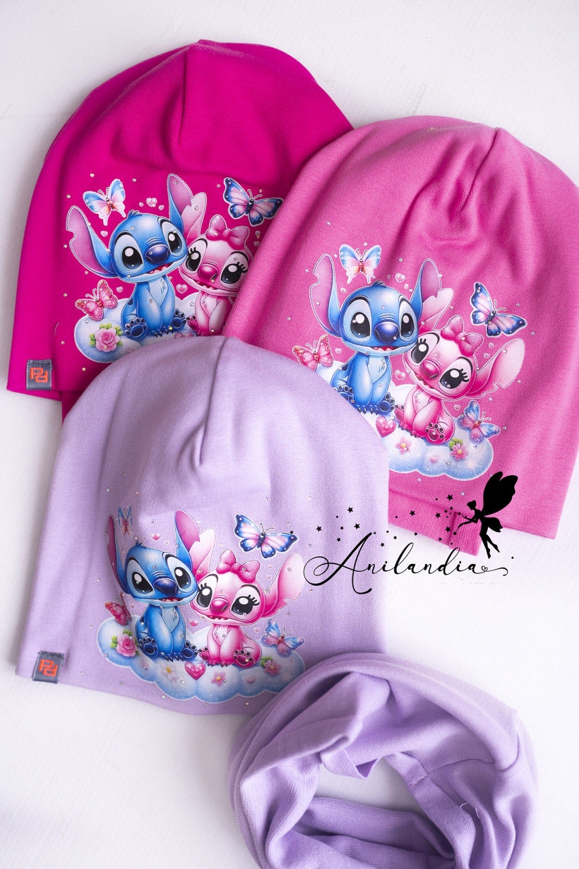 Komplet Stich czapka+komin