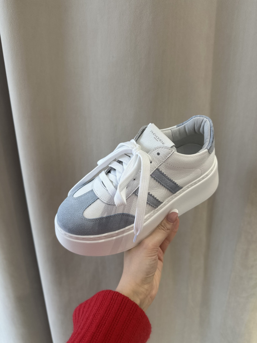 SNEAKERSY BIAŁO NIEBIESKIE