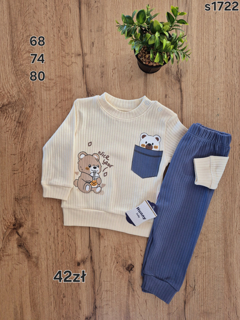 Komplet Nice bear kieszonka