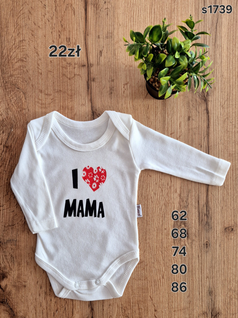 Body białe I <3 MAMA