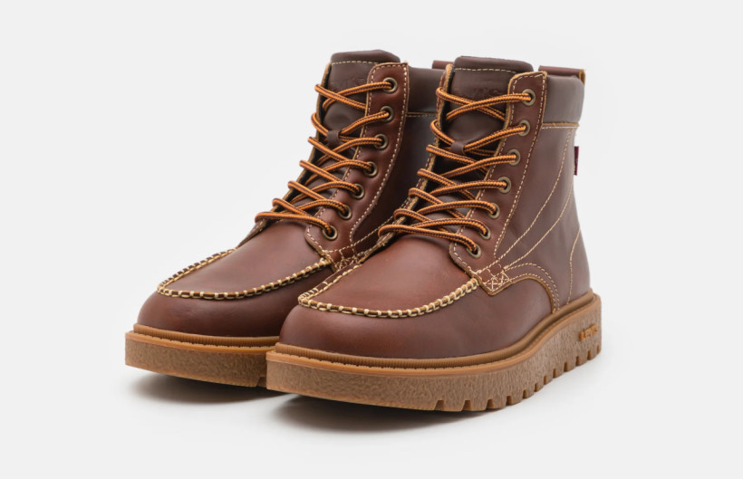 Buty Levi's Abner Red Tab brązowe szary karton 40