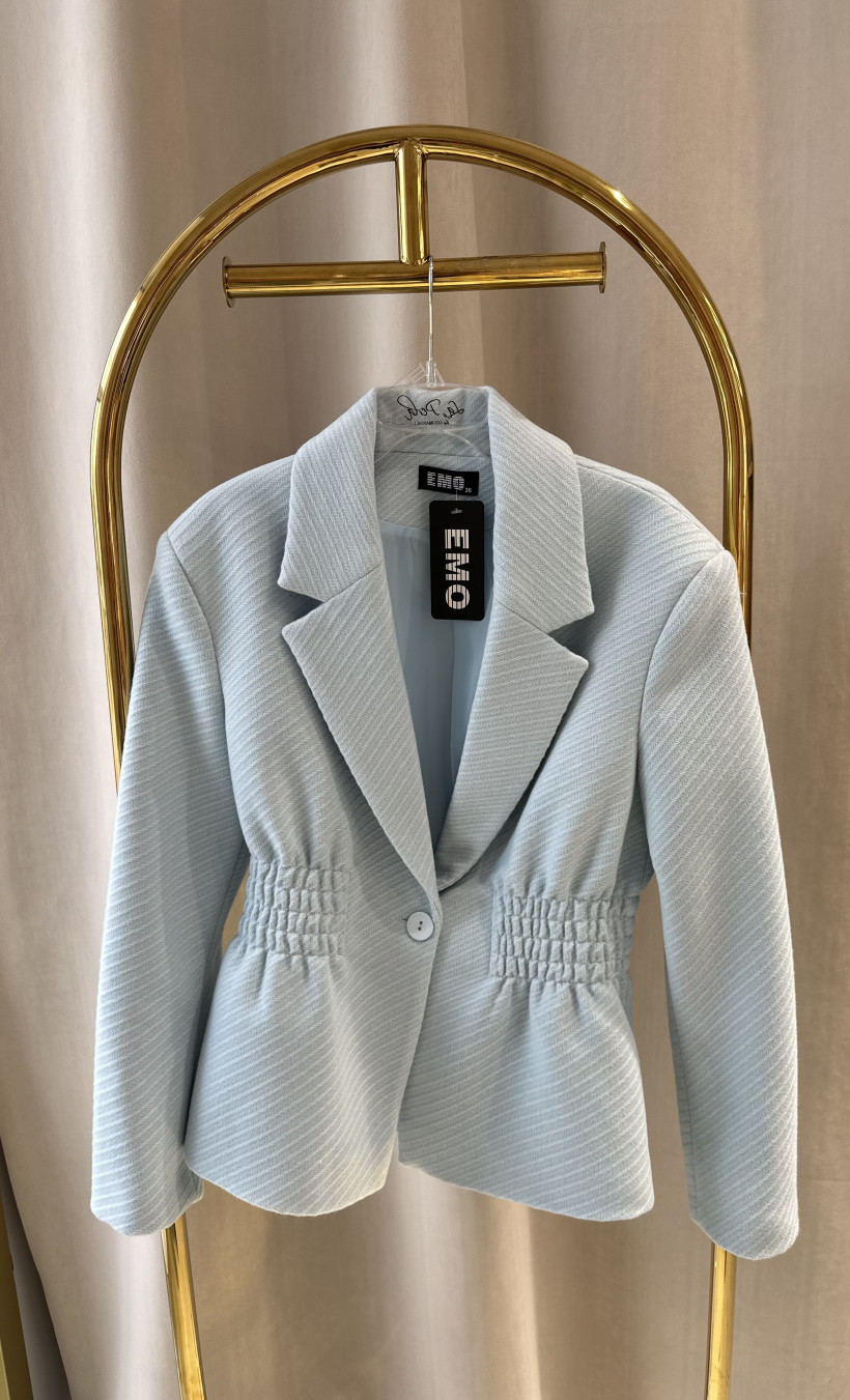 EM PŁASZCZO- ŻAKIET TALIOWANY BŁĘKIT