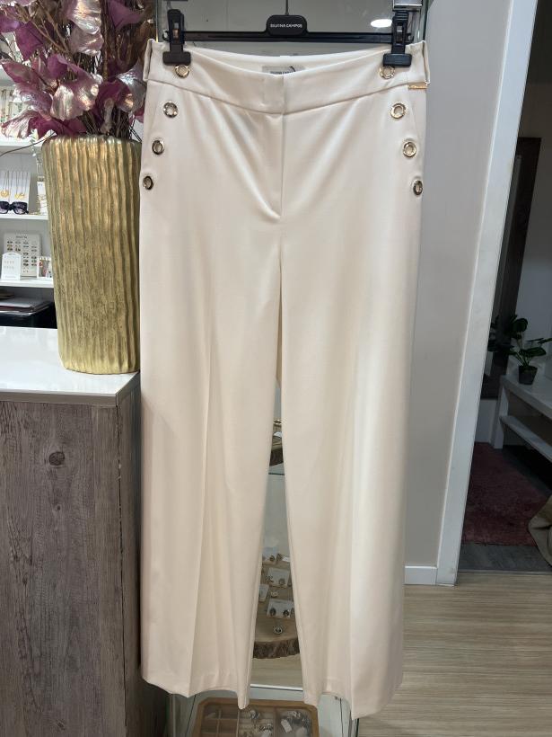 Calças pérola pantalonas