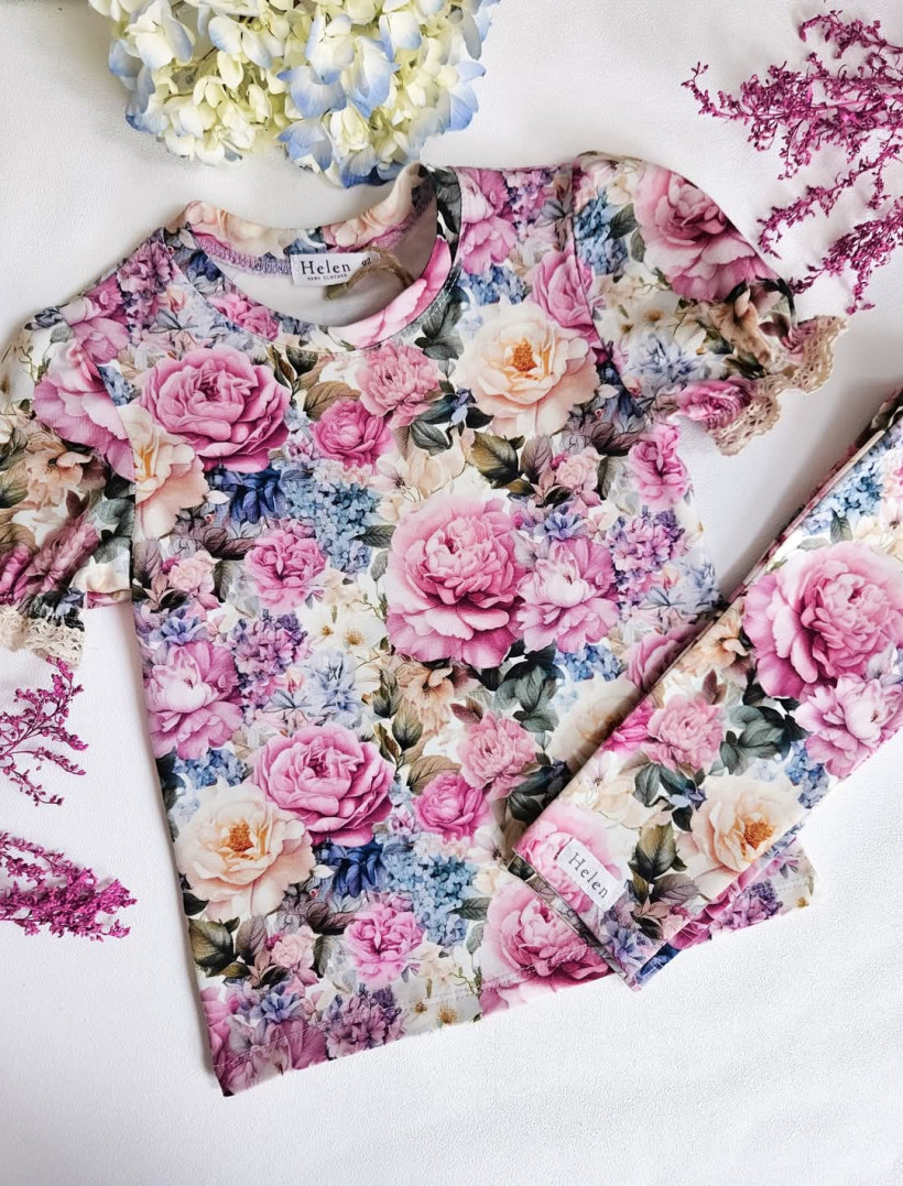 Leginsy tęczowy ogród Helen