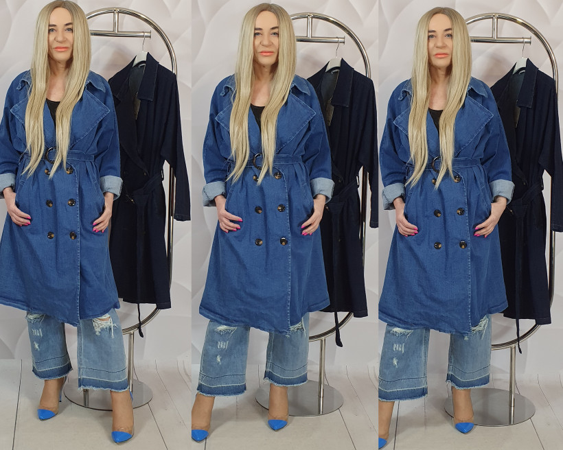 PŁASZCZ JEANSOWY BETH 82493 TK1